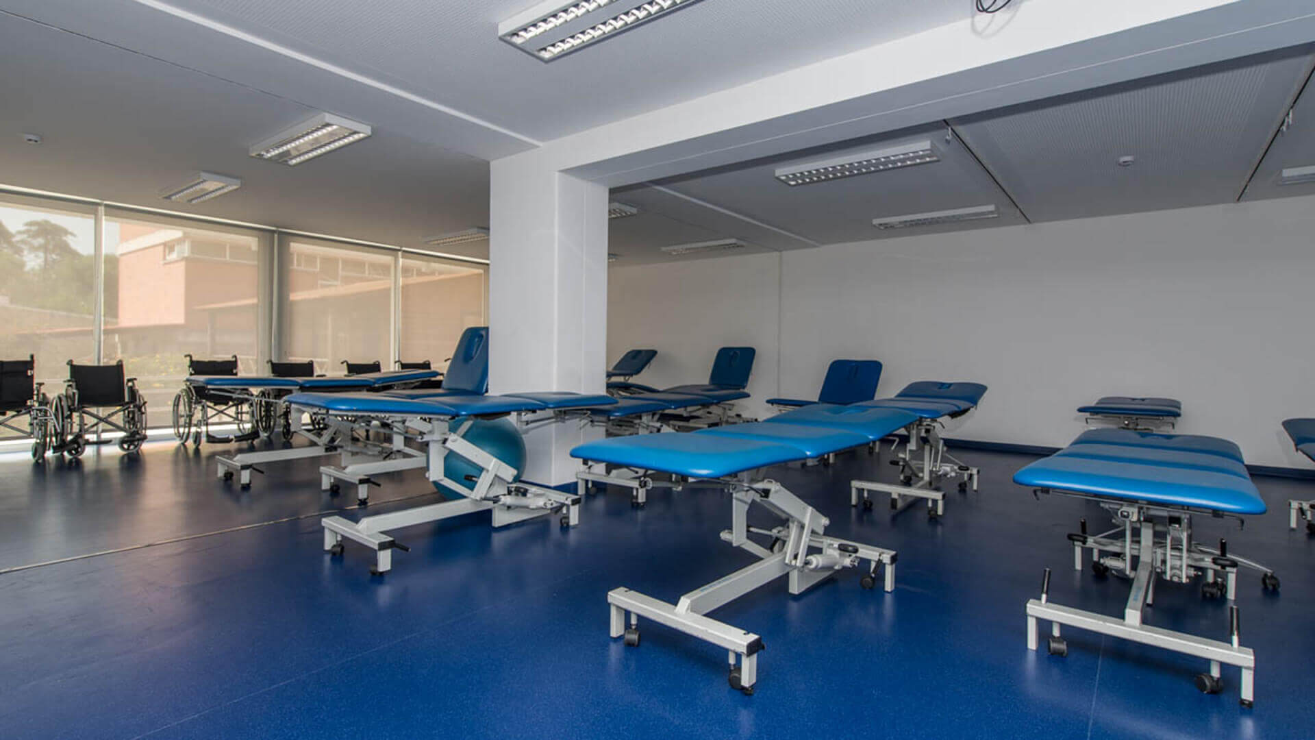 Sala prática da Fisioterapia