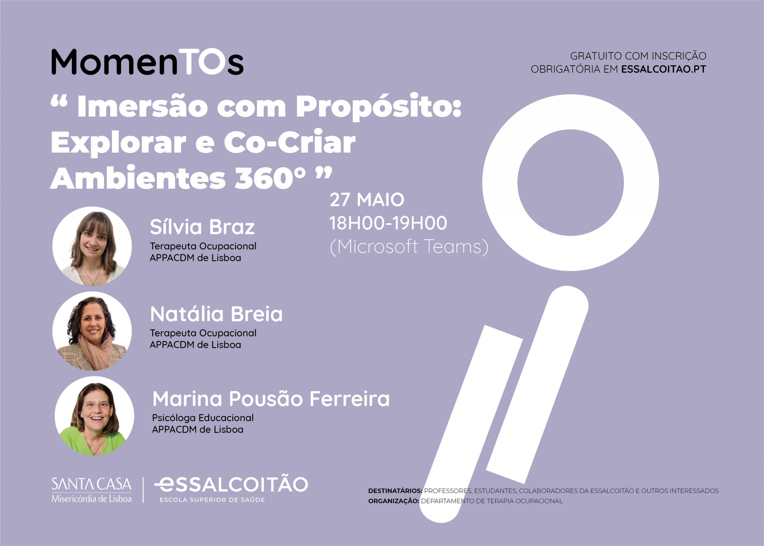 Cartaz do evento MomenTOs, 27 de maio, 18h00-19h00