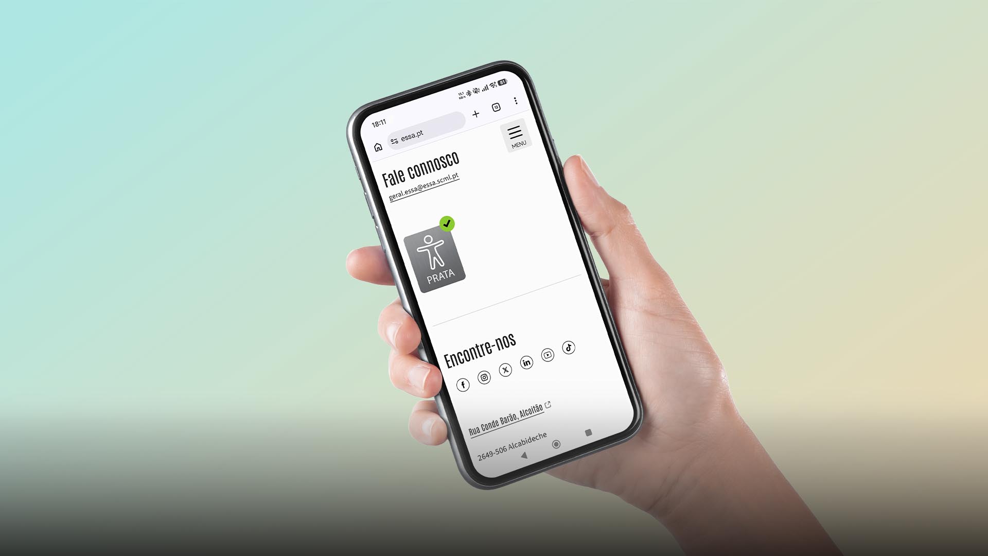 Site da ESSAlcoitão distinguido com o Selo Prata de Usabilidade e Acessibilidade